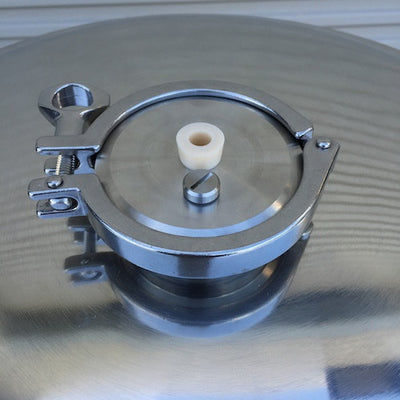 Cap 3" TC with 1/2" Blow-Off and PRV SS Brewing Technologies