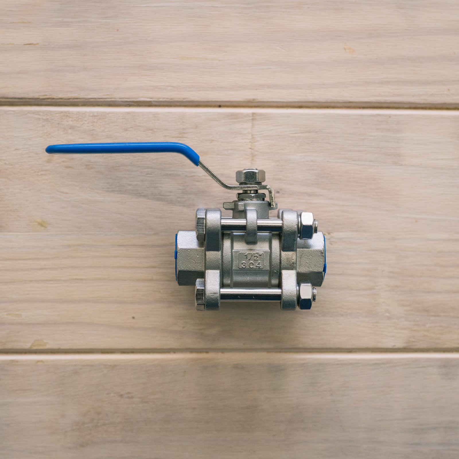 Ball Valve 1/2" - 3 pc Stainless Steel