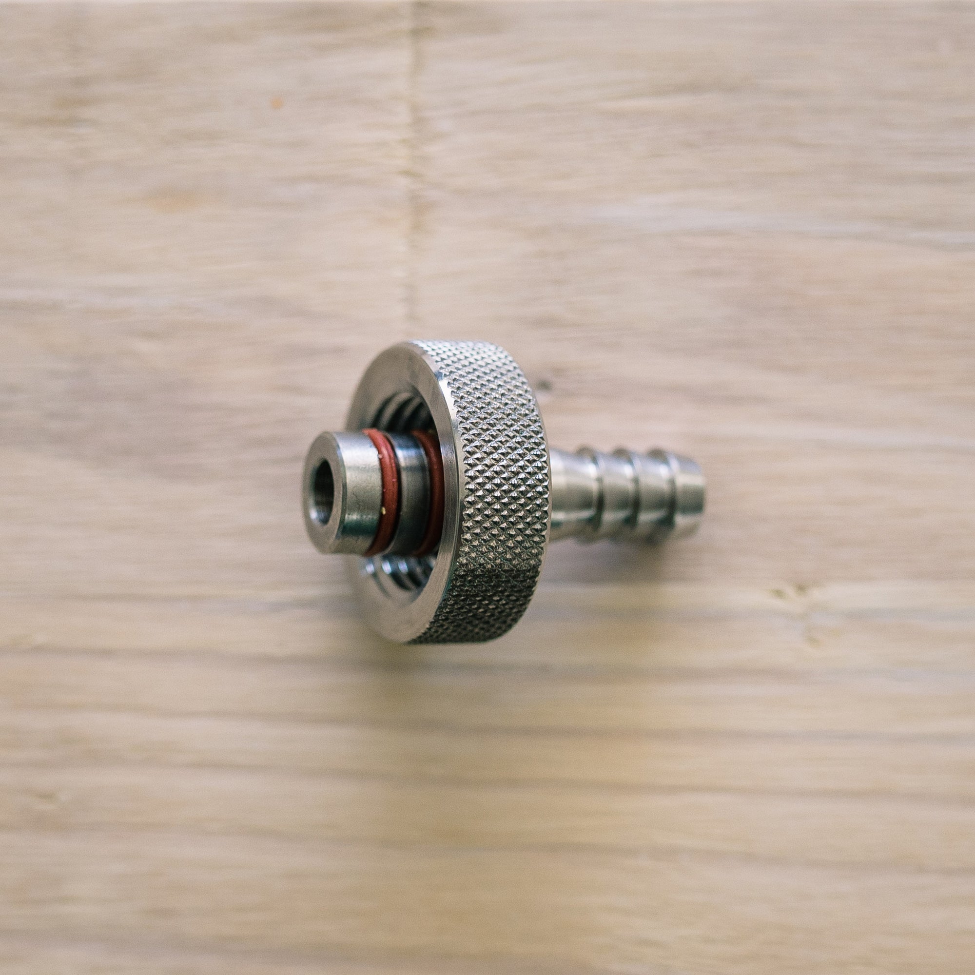 Hose Barb 3/8" with 1/2" FPT Knurl SS Brewing Technologies