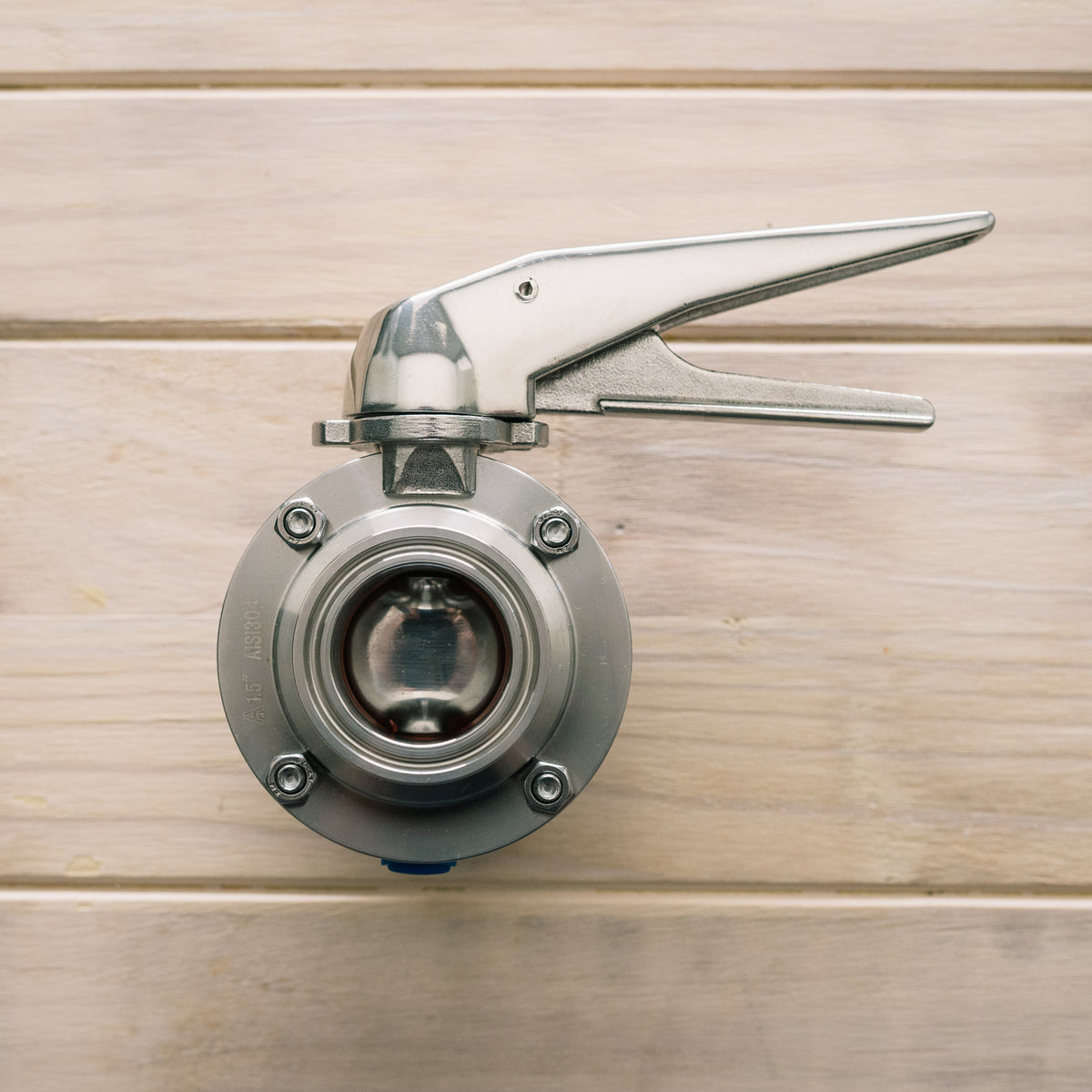 Valve 1.5&quot; TC Squeeze Trigger All Stainless Butterfly SS Brewing Technologies