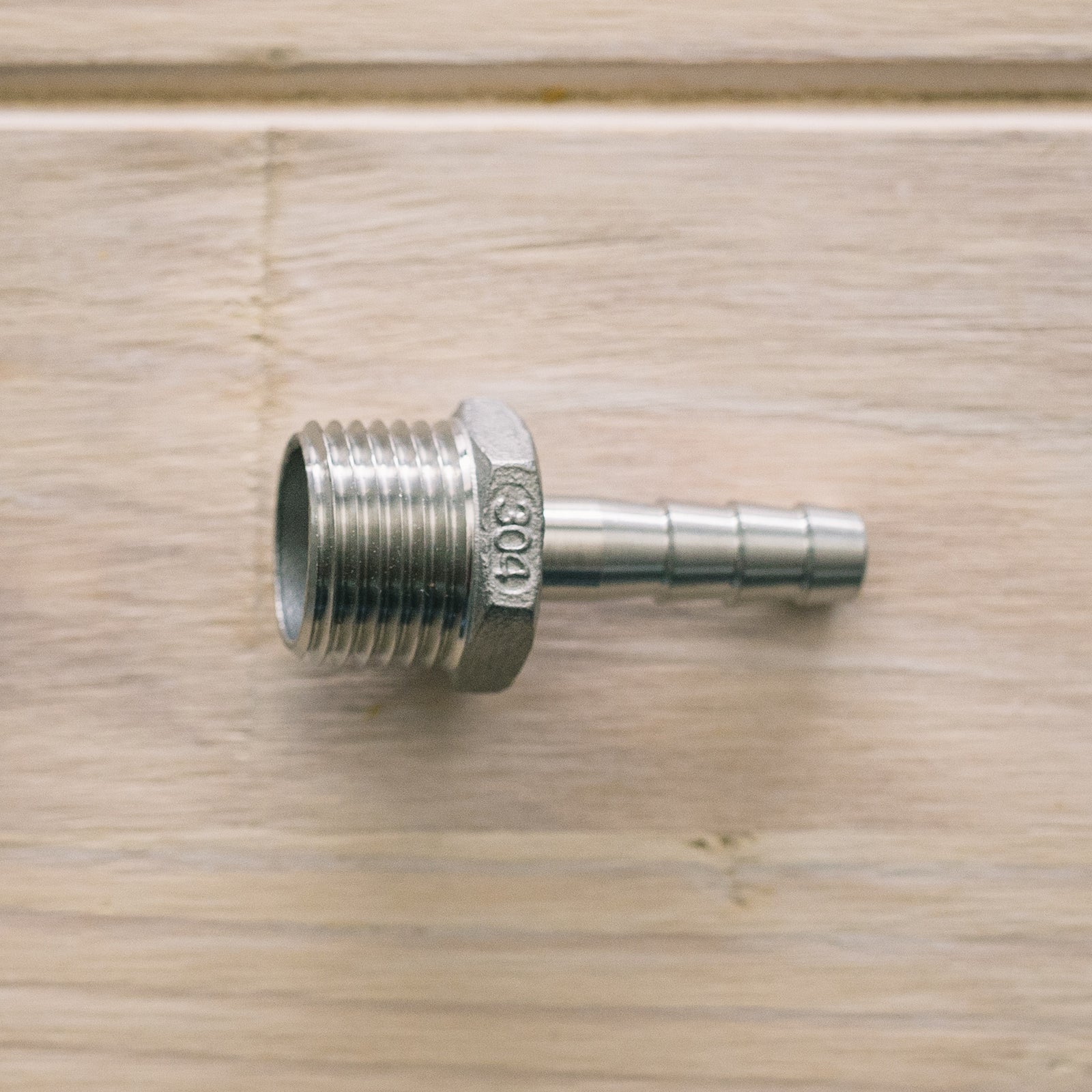 Hose Barb 1/2" MPT to 3/8" SS Brewing Technologies