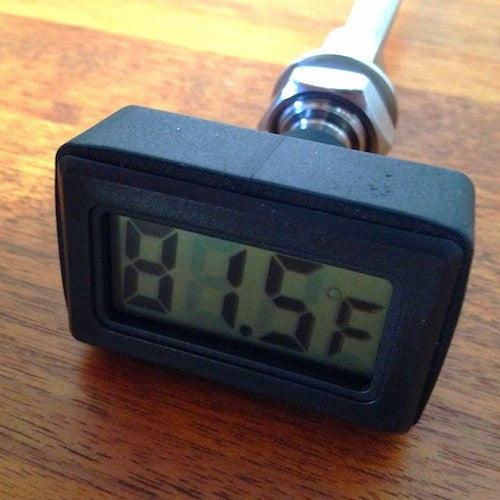 LCD thermometer for Ss Brewing Chronical Series fermenters and thermowells